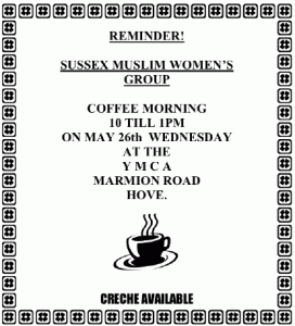 Coffee Morning Reminder