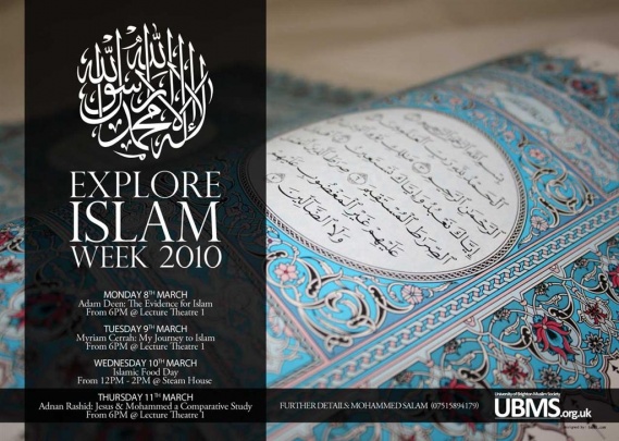 Explore Islam Week - 8th to 11th March 2010